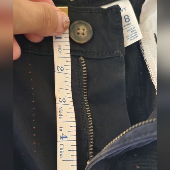 DIY Old Navy Flirt Khakis PINSTRIPED BY HAND - Picture 8 of 10